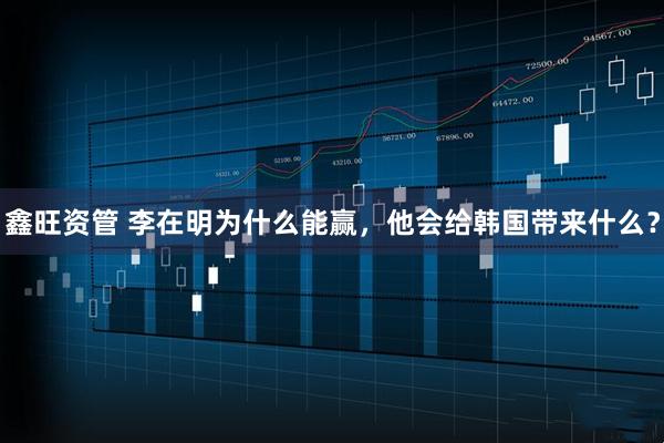 鑫旺资管 李在明为什么能赢，他会给韩国带来什么？